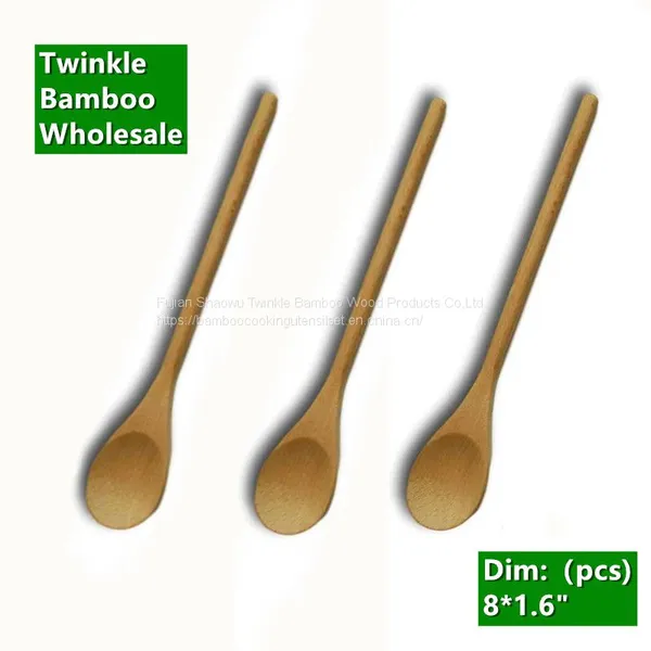 Bamboo Cutlery Spoons for Sale/Bambu Spoon Round Handle/ Bamboo Spoons Wholesale photo-2