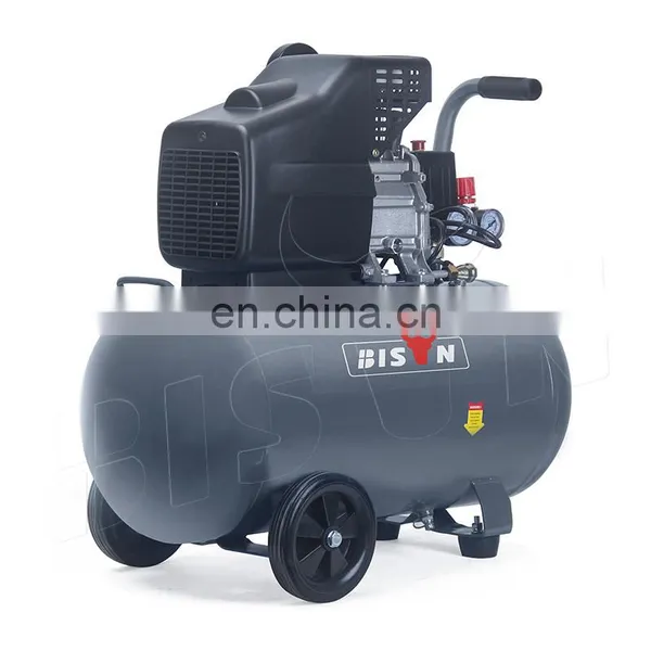 Bison China 120V Lubricated Direct Driven Air Compressor 50L 60Hz Portable 2.5Hp Air Compressor Direct Driven Oil Lub photo-3