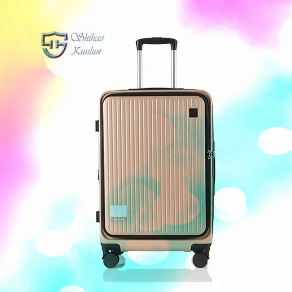 Portable Lightweight Luxury Spinner Suitcases Luggage Set 4 Wheels Hard Side Waterproof Trolley With Lock photo-3