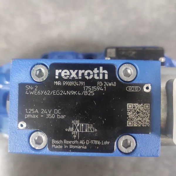 Rexroth 4WE6Y6XEG24N9K4B25 Hydraulic Directional Short Pipe Valve New Original High Reliability