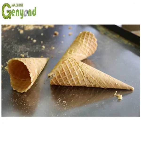 China Shanghai Factory Small Capacity Ice Cream Waffle Wafer Cone Maker Plant Making Processing Machine Production Line photo-3