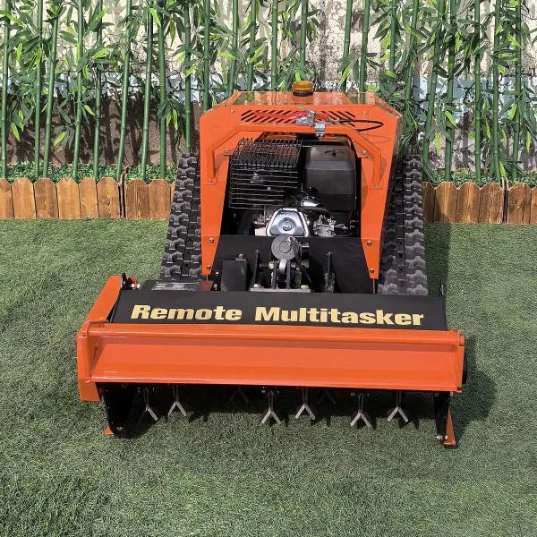 Vigorun Tech MTSK800 Industrial Grade Self Propelled Remote Controlled Rubber Track Flail Mulcher 420cc Gasoline Engine photo-2