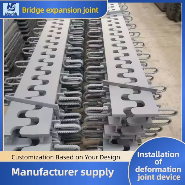 Installation of E60 Type Steel Expansion Device Plate With Manganese Steel Strip and Rubber Strip for Highway Bridge Expansion Joints photo-5