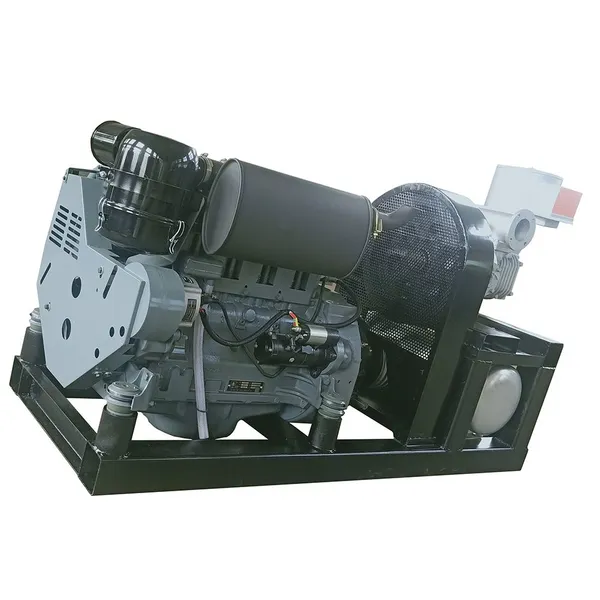 Deutz Air Cooled Diesel Engine Driven Bulk Compressor for Cement Tanker Trailer photo-2