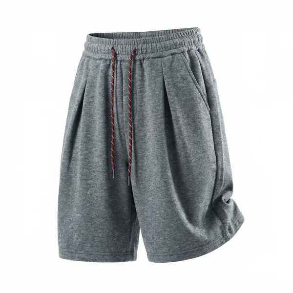 Men’s Casual Cotton-Blend Drawstring Shorts Pants