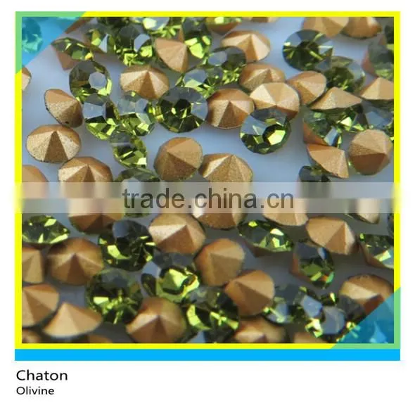 Hot Fix Glass Chaton Round Pink Ss30 6mm 1 Gross 144 Pcs photo-3