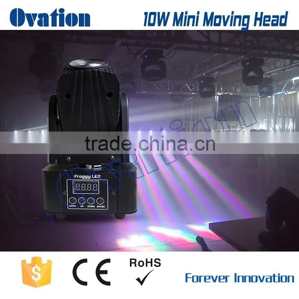Guangzhou Mini Led Moving Head Stage 10W RGBW Light Beam photo-4