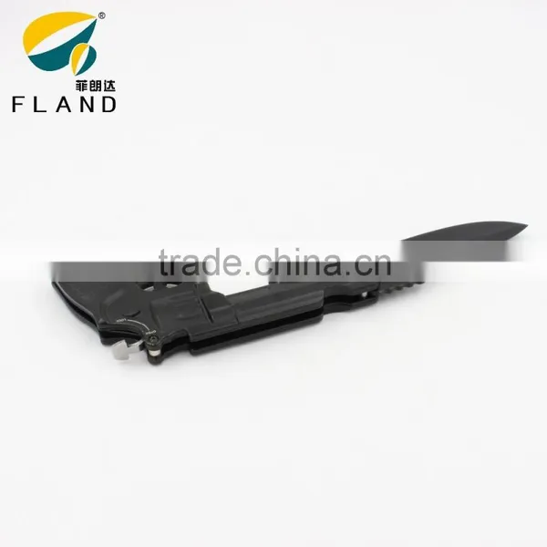 Black Oxide 3Cr13 Stainless Steel Blade Machine Gun Shaped Design Spring Assisted 8" Pocket Knife photo-5