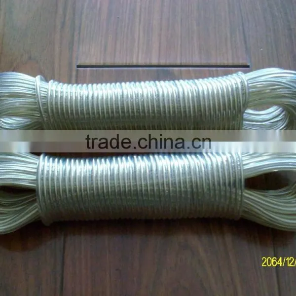 PVC Plastic Clothesline Rope WITH Wire Core/ pp Multifilament/ Twisted Rope Quality Choice photo-2