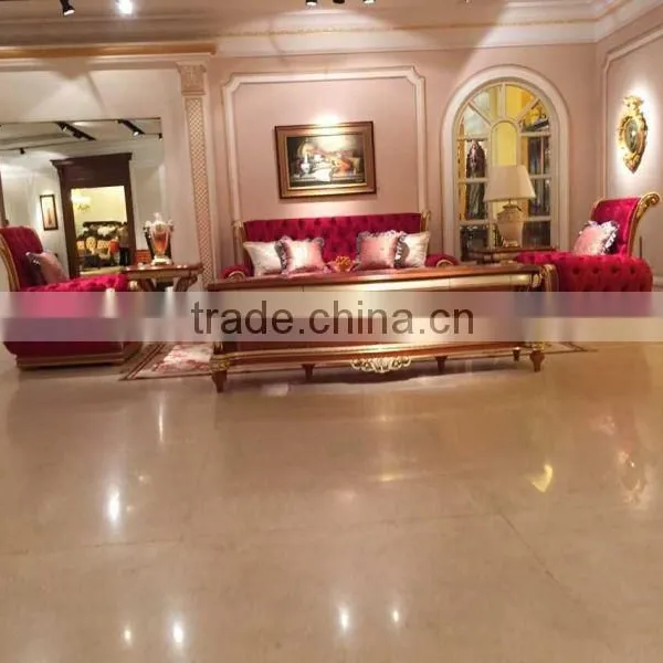 Luxury Classic Sectional Sofa Living Furniture Antique Hand Carved Wood Sofa photo-2