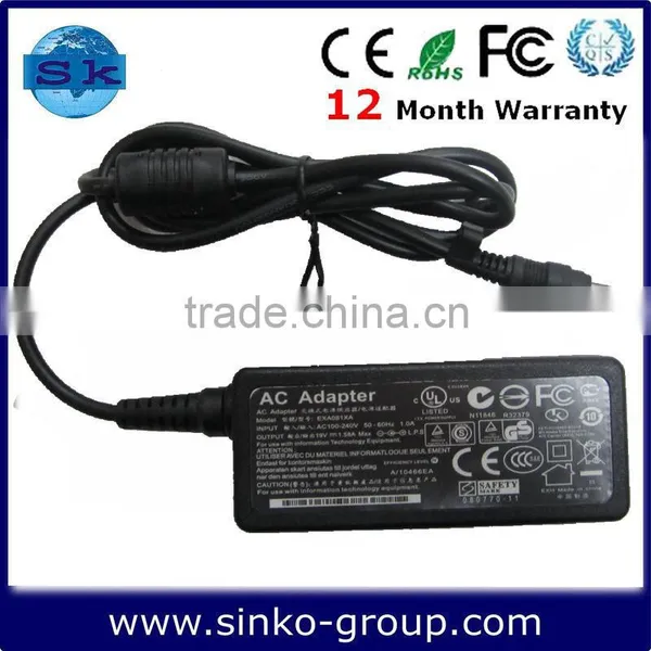 UMPC charger 19V 1.58A 30W 4.8*1.7mm for hp/compaq 239427-003