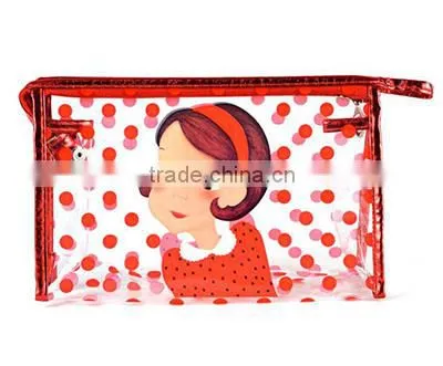 Fashion Transparent PVC for Cartoon Cosmetic Bag Simple Small Makeup Bag photo-4