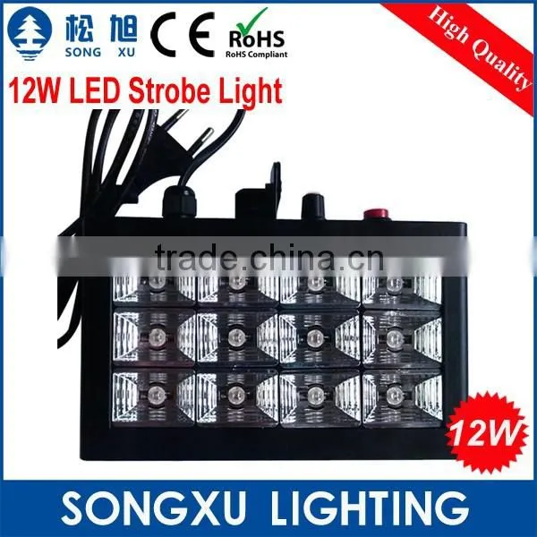Super Led Auto Mode 12x1w Led White Outdoor Strobe Light Party dj Strobe Effect Light photo-4