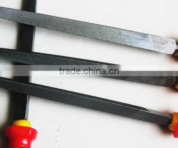8"-12" Double Color PVC Handle Triangular Steel Files,half Round Files photo-2