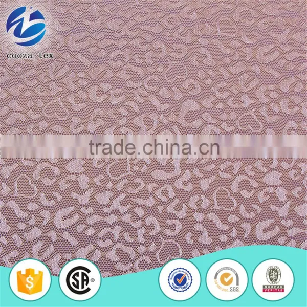 Double Colors Soft Elastic Nylon Polyter Lace Fabric