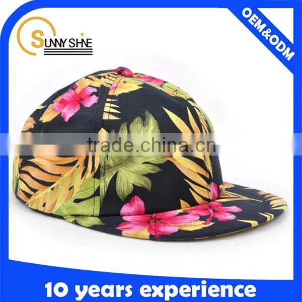Wholesale Simple Cheap Custom Snapback Print 5 Panel Caps photo-4