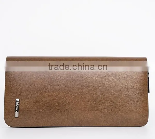 Mens Real Leather Clutch Wallet Card Holder Coin Handbag photo-2
