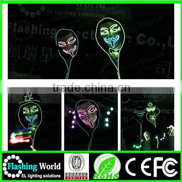 COSPLAY Interesting Vedio Music Actived The Cheappest Price Glasses With Led Light photo-4