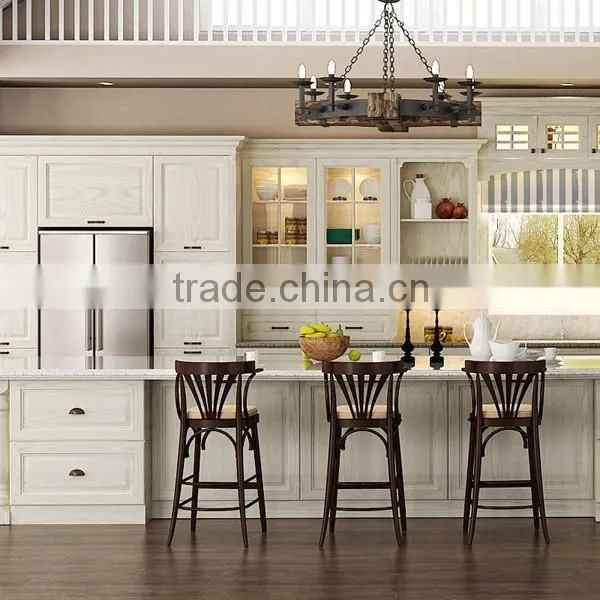 Latest European Style Solid Wood Apartment Kitchen Cabinet Units photo-2