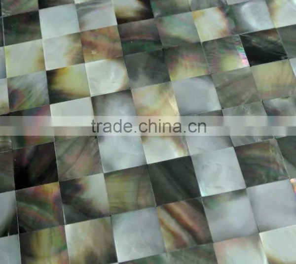 Blacklip Mother of Pearl Mosaic, Seamless on Mehs,bathroom Wall Tile photo-3