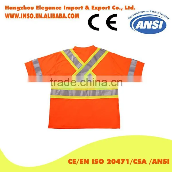 High Quality Safety Reflective T-shirt 100% Cotton Shirt photo-2