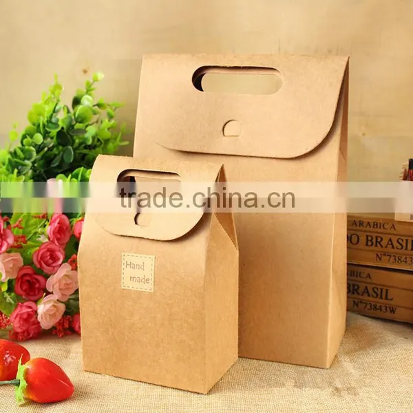 High Quality Recycled Feature Hand Bag,kraft Paper Bag for Snack Food photo-2