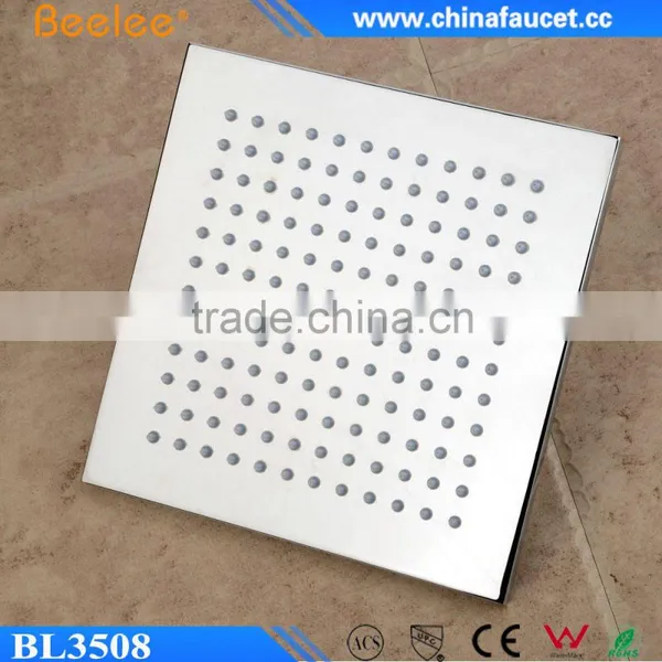 8 Inch Chrome Brass Shower Bathroom Square Waterfall Shower Head photo-4