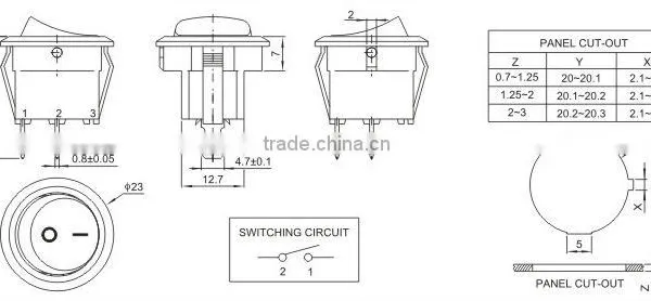 Beautiful Single Pole Rocker Switch T120 photo-2