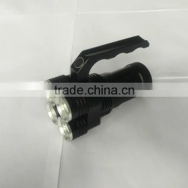 Brightest High Power Aluminum Portable 4*T6 1575LM Police Flashlight LED Flashlight Torch - JD804 Keen photo-2