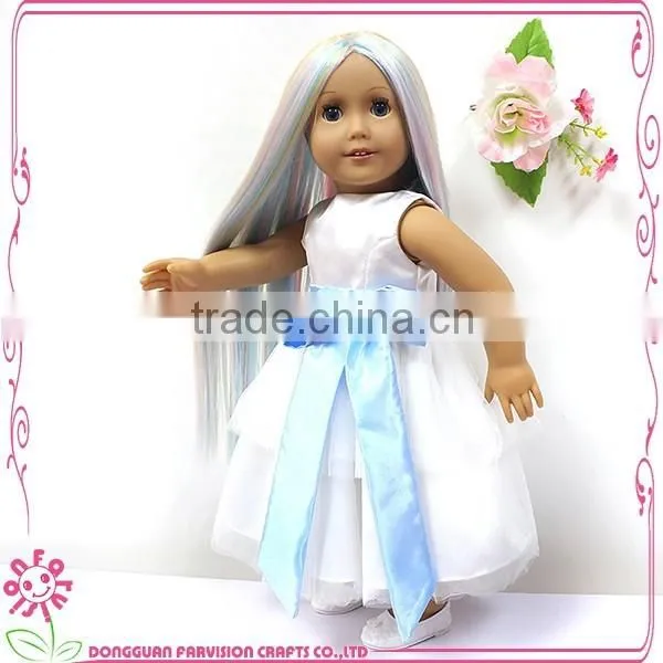 18 Inch Loli Doll With Rainbow Color Hair Wig photo-2