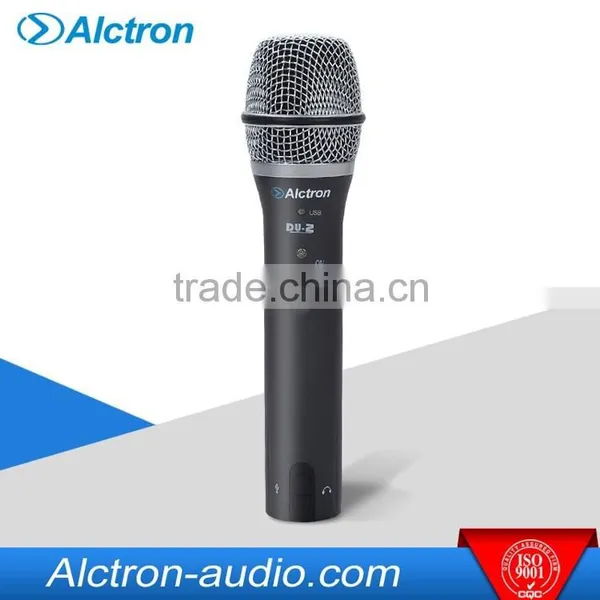 Alctron DU-2 Dynamic USB & XLR Double Use Microphone, Handheld USB Recording Mic