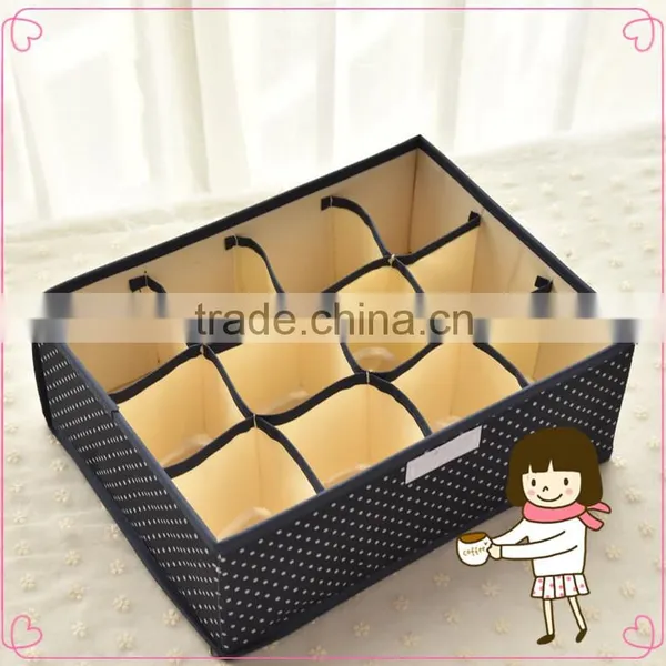 WBD-001:RODA Wholesale 600D Oxford Cloth Bra Storage Box,underwear Storage Box,sock Box photo-6
