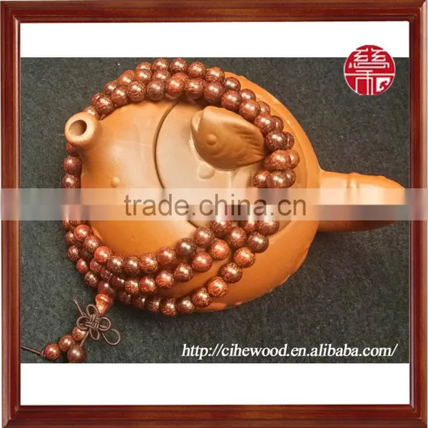 Promotional Red Sandalwood Beaded Bracelet 108 Beads Male and Female