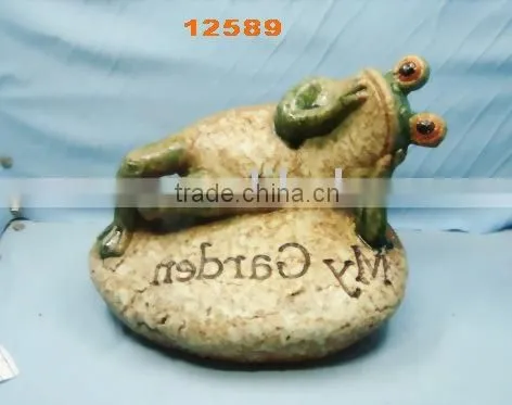 Garden Decoration, Ceramic Garden Frog