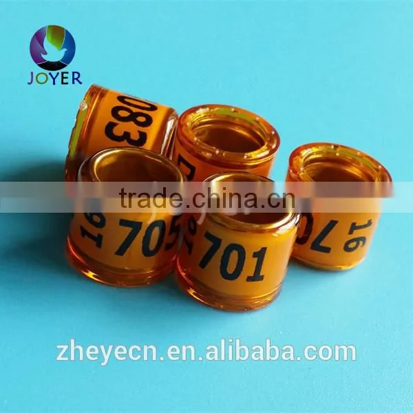 Clear Plastic Nice Color Custom 12mm Pigeon Racing Club Pigeon Association Ring Bands photo-5