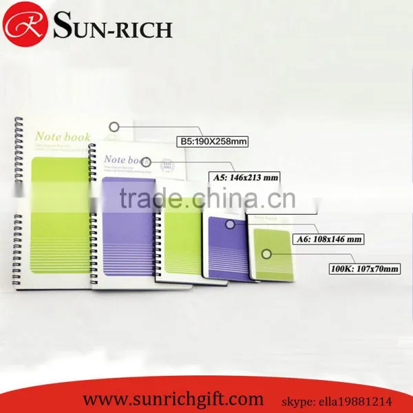 2015 Hot Sell Double Cover Cheap Spiral Notebook A7 A6 A5 B5 Wholesale photo-4