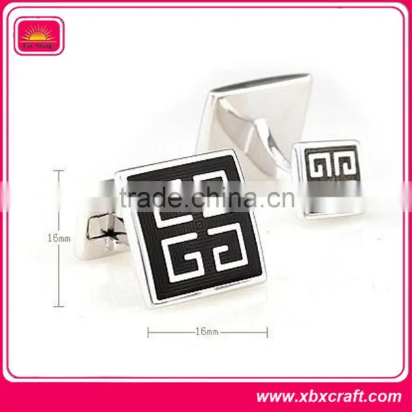 Promotional Fashion Simple Metal Square Cufflinks photo-6
