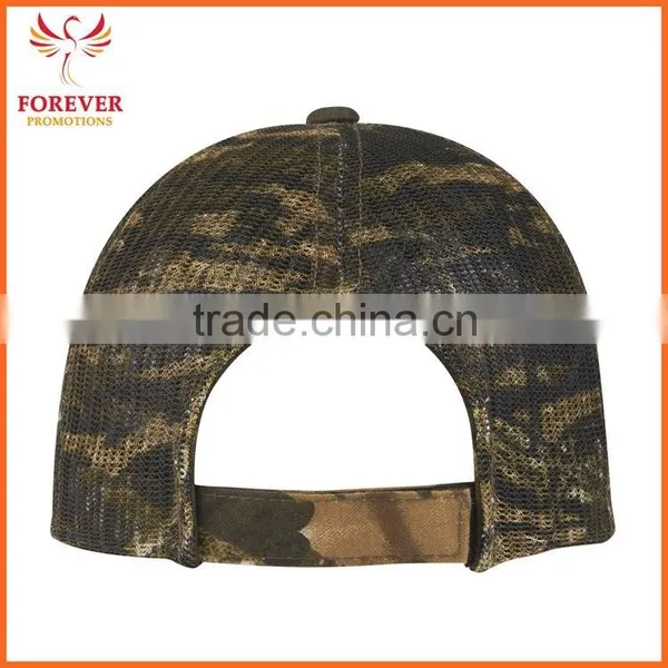 Cheap Camouflage Oak Tree Mesh Back Baseball Visor Cap photo-3