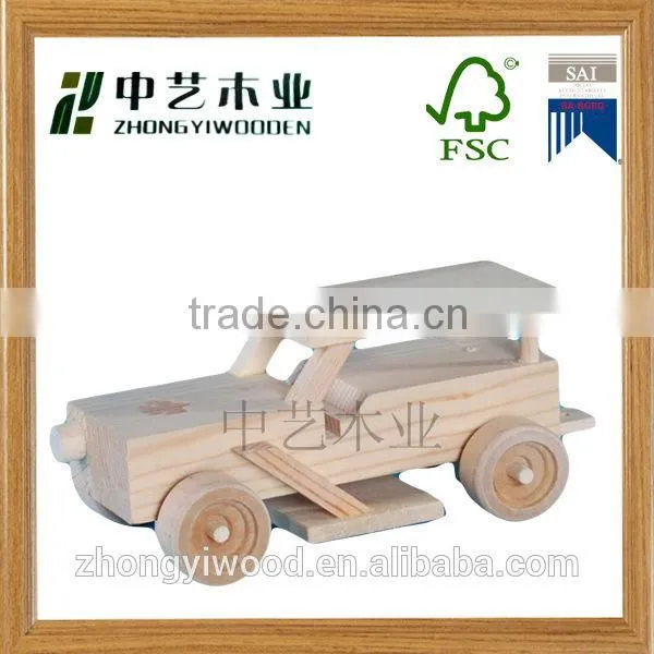 High Quality Home Decor DIY Wooden Car photo-2