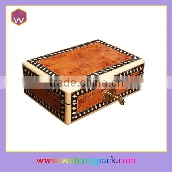 MDF Orange Lacquer Wooden Perfume Storage Gift Boxes photo-6