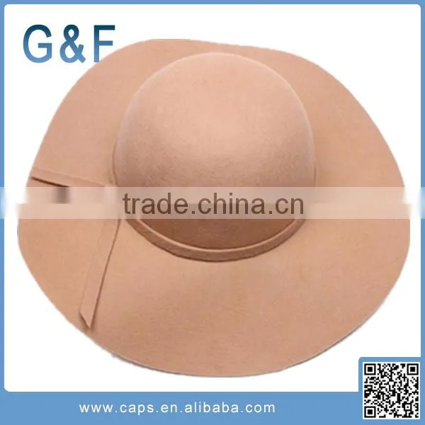 Customized Wholesale Felt Hat Wide Brim Felt Fedora Hat photo-5