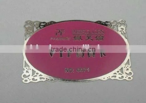 2015 Hot Stamping Laser Cut Golden/silvery Custom Cheap Copper Business Name Card Blank of Metal Crafts photo-6