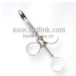 Dental Two Ring Syringe Silver and Goldan