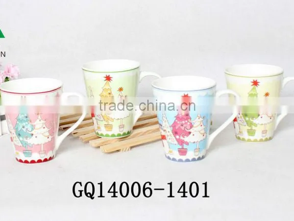 Liling 11oz Standard Size New Bone China Cups With Decals and Cheap Sale photo-4