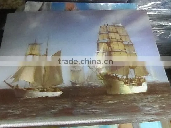 Eco-friendly pp Plastic Material 3d Wall Picture