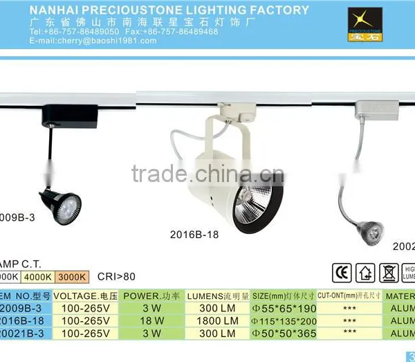 China Factory Dimmable Led Track Lighting Cob 7W photo-2