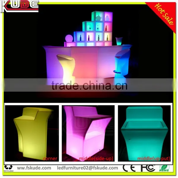 Color Light up Options Mobile Nightclub Bar Counter With Remote Control photo-5