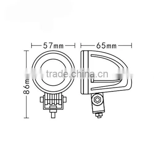 China Top Selling Manufacturer Super Bright Spot/flood Ip67 Led Headlight 12v Led Light Motorcycles 10w 2inch photo-6