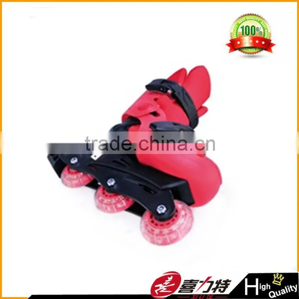 Red 3 Wheels Child Roller Skate photo-3