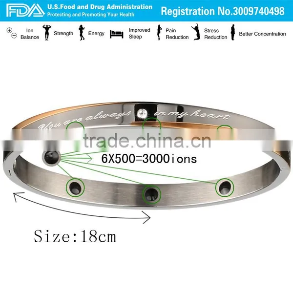 P082 Noproblem Hygienic Friendship Smart Fitness Power Tourmaline Germanium Bracelet photo-3